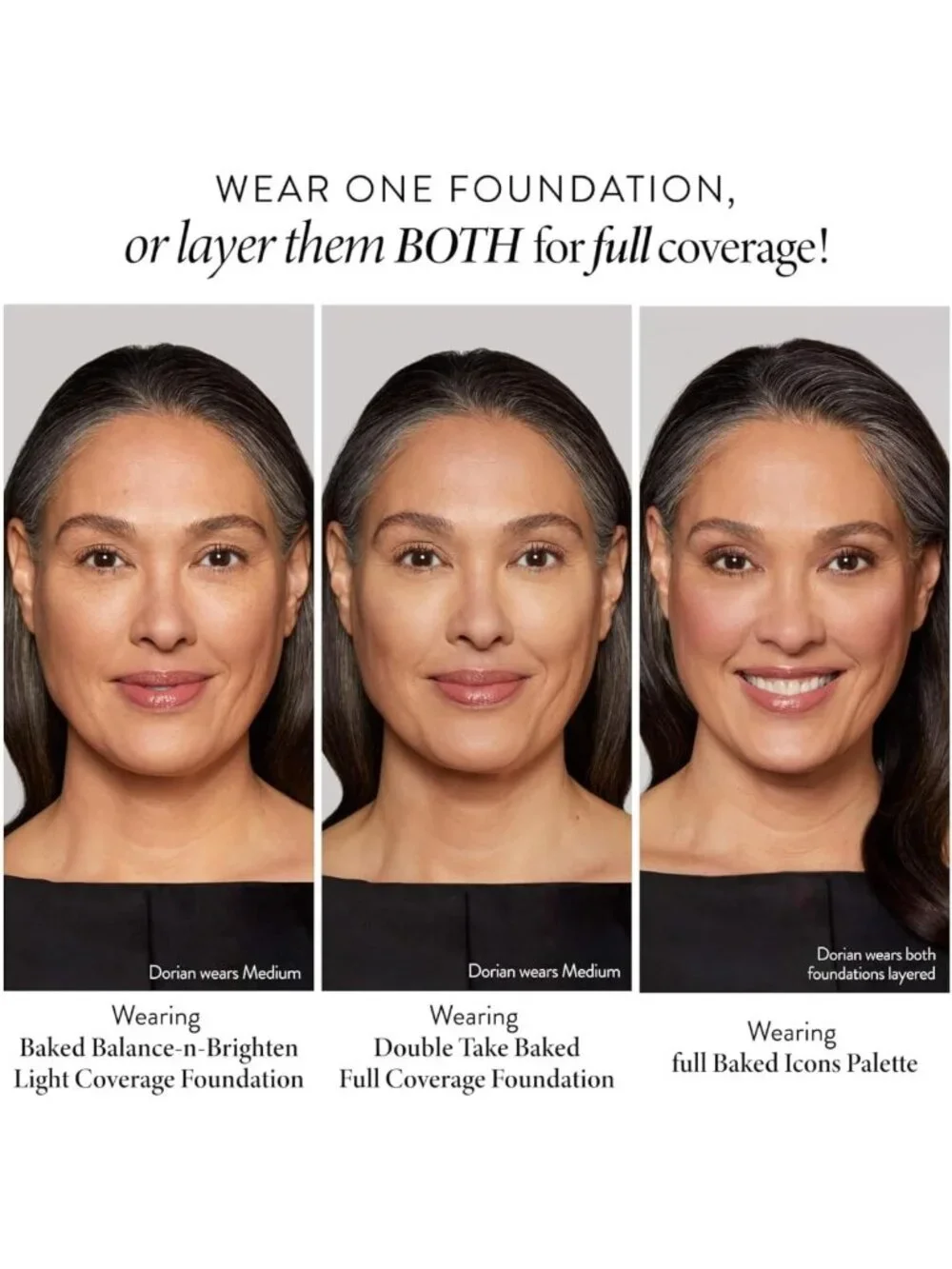 All-in-One Baked Makeup Palette for Mature Skin | Foundations, Blush, Bronzer